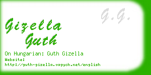 gizella guth business card